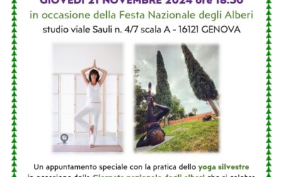 Yoga silvestre – Giornata nazionale alberi – 21 novembre 2024